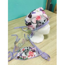 Műtős sapka - Lepkés koala macis