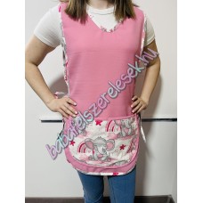 Mályva lapköpeny – rózsaszín szivárványos-elefántos