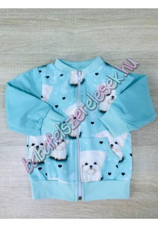 86-os melegítő cipzáros felső - menta pincsis 86-os melegítő cipzáros felső - menta pincsis