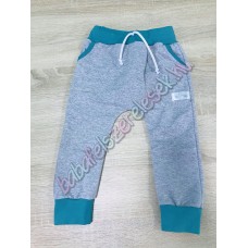 Melegítő nadrág - melírszürke-türkizzöld