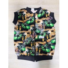 Mellény - barna traktoros