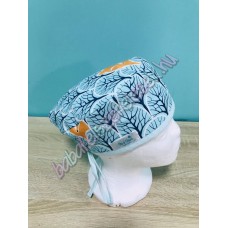 Műtős sapka - menta medvés Műtős sapka - menta medvés