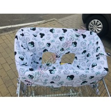 Menta minnie fejes bevásárlókocsi huzat