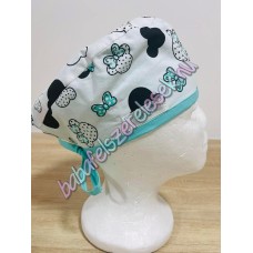 Műtős sapka - menta minnie fejes