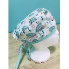 Műtős sapka - menta sünis Műtős sapka - menta sünis