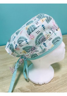 Műtős sapka - menta sünis Műtős sapka - menta sünis