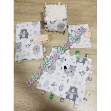 Menta-szürke állatos babaváró csomag