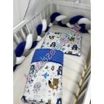 Babaágynemű szett - bézs állatos Babaágynemű szett - bézs állatos