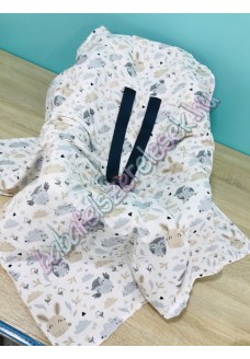 Babahordozó pléd - baglyos-nyuszis Babahordozó pléd - baglyos-nyuszis