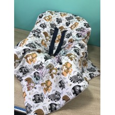 Babahordozó pléd - mosómedvés