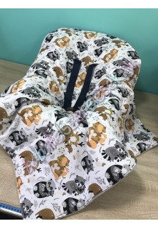 Babahordozó pléd - mosómedvés Babahordozó pléd - mosómedvés