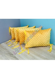 Mustársárga Minky-s párnás rácsvédő Mustársárga Minky-s párnás rácsvédő