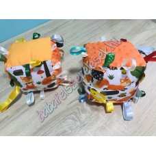 Narancssárga rókás babakocka - szundikendő Narancssárga rókás babakocka - szundikendő