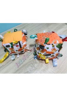 Narancssárga rókás babakocka - szundikendő Narancssárga rókás babakocka - szundikendő