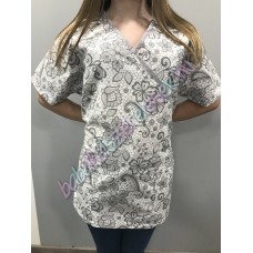 Orvosi-Nővérke tunika - mandala virágos Orvosi-Nővérke tunika - mandala virágos