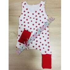 Nyári kánikula hálózsák - fehér epres