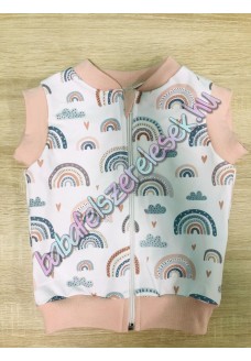 98-as Nyári mellény - pasztell szivárványos 98-as Nyári mellény - pasztell szivárványos