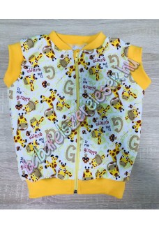 80-as, 104-es Nyári mellény - zsiráfos 80-as, 104-es Nyári mellény - zsiráfos