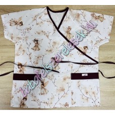 Orvosi-Nővérke tunika - bézs tavasztündéres