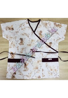 Orvosi-Nővérke tunika - bézs tavasztündéres