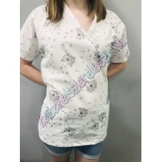 Orvosi-Nővérke tunika - fehér pitypangos