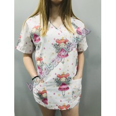 Orvosi-Nővérke tunika - fehér tündéres