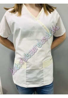 Orvosi-Nővérke tunika - fehér-vanília