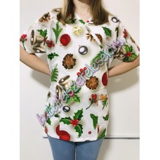 Orvosi-Nővérke tunika - karácsonyi díszes