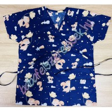 Orvosi-Nővérke tunika - kék mókusos