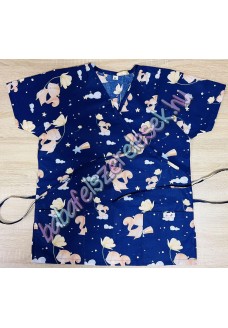 Orvosi-Nővérke tunika - kék mókusos Orvosi-Nővérke tunika - kék mókusos