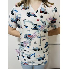 Orvosi-Nővérke tunika - XS kék munkagépes