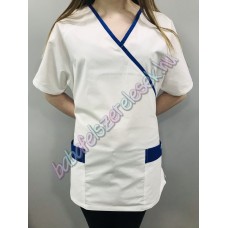 Orvosi-Nővérke tunika - fehér-királykék