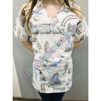 Orvosi-Nővérke tunika - kék vonatos