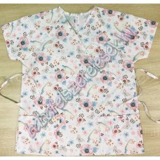 Orvosi-Nővérke tunika - rózsaszín madaras