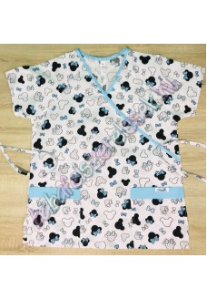 Orvosi-Nővérke tunika - türkiz mickey fejes Orvosi-Nővérke tunika - türkiz mickey fejes