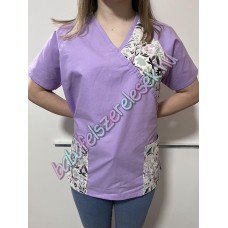 Orvosi-Nővérke tunika - lila-lila lepkés Orvosi-Nővérke tunika - lila-lila lepkés