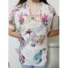 Orvosi-Nővérke tunika - XS lila sellős