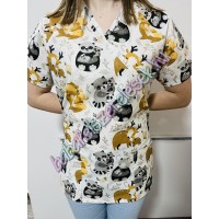 Orvosi-Nővérke tunika - mosómedvés Orvosi-Nővérke tunika - mosómedvés