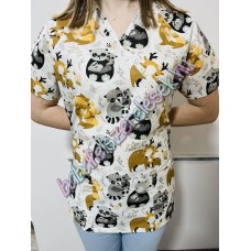 Orvosi-Nővérke tunika - mosómedvés