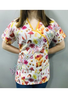 Orvosi-Nővérke tunika - mustár rókás