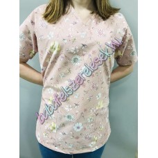 Orvosi-Nővérke tunika - pasztell tavaszi virágos Orvosi-Nővérke tunika - pasztell tavaszi virágos