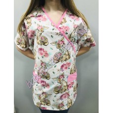 Orvosi-Nővérke tunika - rózsaszín bambis Orvosi-Nővérke tunika - rózsaszín bambis