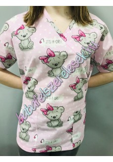Orvosi-Nővérke tunika - rózsaszín girl