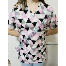 Orvosi-Nővérke tunika - rózsaszín háromszöges Orvosi-Nővérke tunika - rózsaszín háromszöges