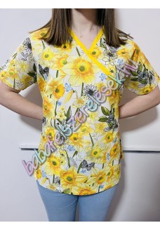 Orvosi-Nővérke tunika - sárga nárciszos Orvosi-Nővérke tunika - sárga nárciszos