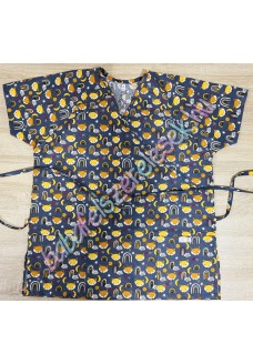 Orvosi-Nővérke tunika - sötétszürke rókás