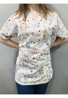 Orvosi-Nővérke tunika - sünis-nyuszis Orvosi-Nővérke tunika - sünis-nyuszis