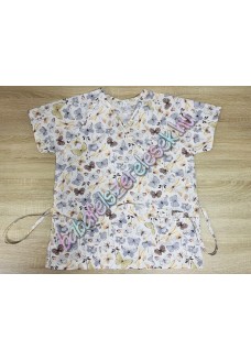 Orvosi-Nővérke tunika - szürke csoda pillangós