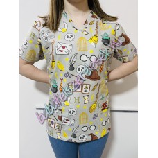 Orvosi-Nővérke tunika - szürke varázslós