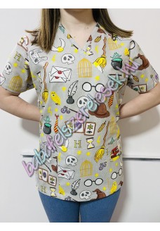 Orvosi-Nővérke tunika - szürke varázslós